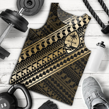 Guam Tank Top Tribal Tattoo Style