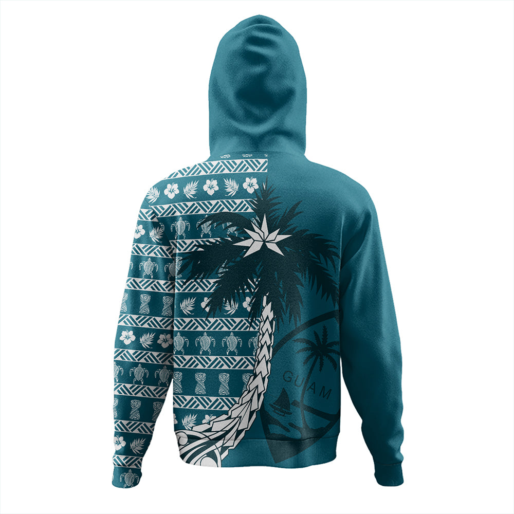 Guam Hoodie Tree Coconut Pattern Chamorro