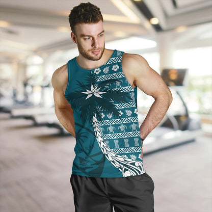 Guam Tank Top Tree Coconut Pattern Chamorro