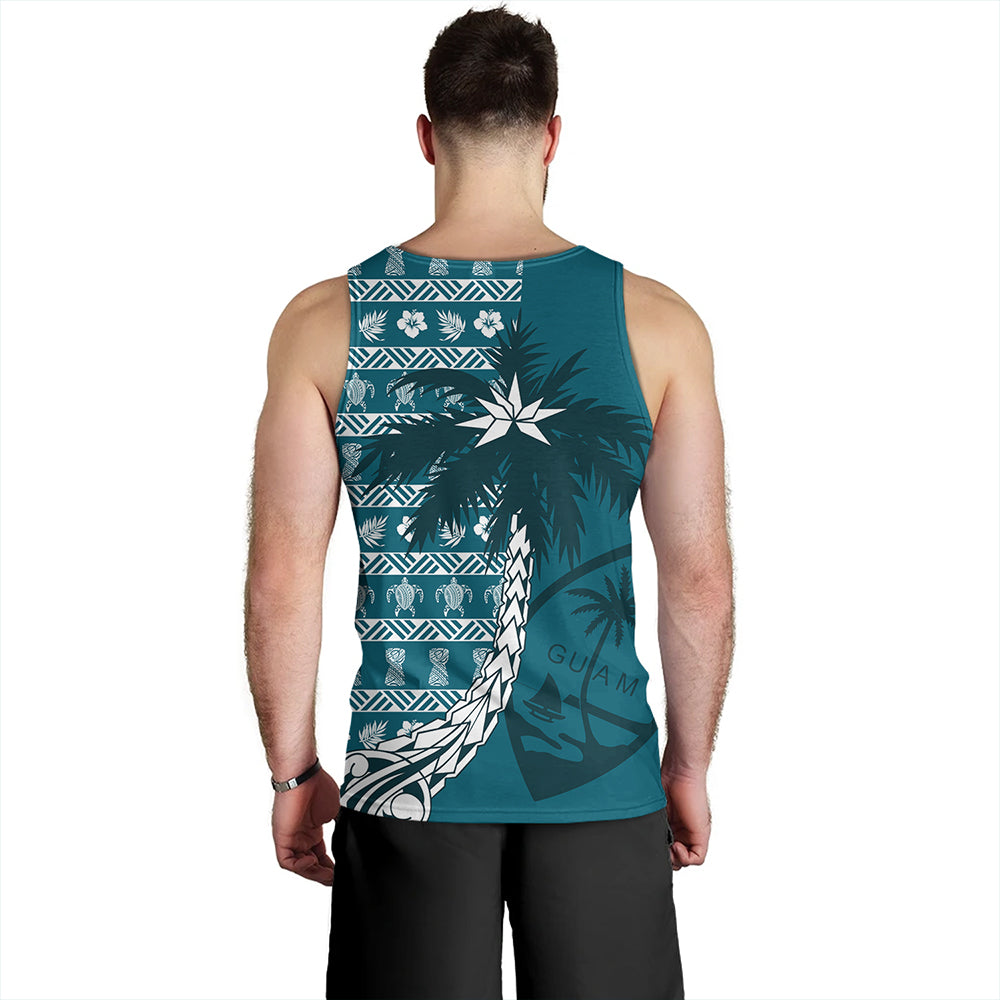 Guam Tank Top Tree Coconut Pattern Chamorro