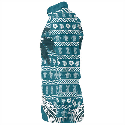 Guam Long Sleeve Shirt Tree Coconut Pattern Chamorro