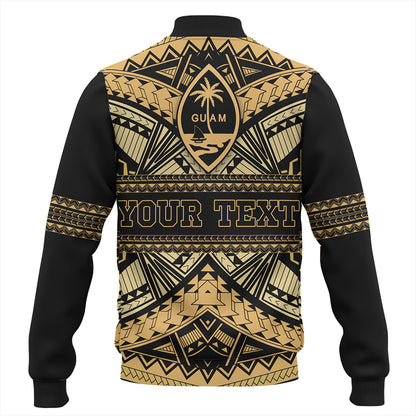Guam Baseball Jacket Custom Micronesian Gold Luxury Style