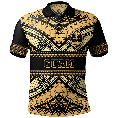 Guam Polo Shirt Custom Micronesian Gold Luxury Style