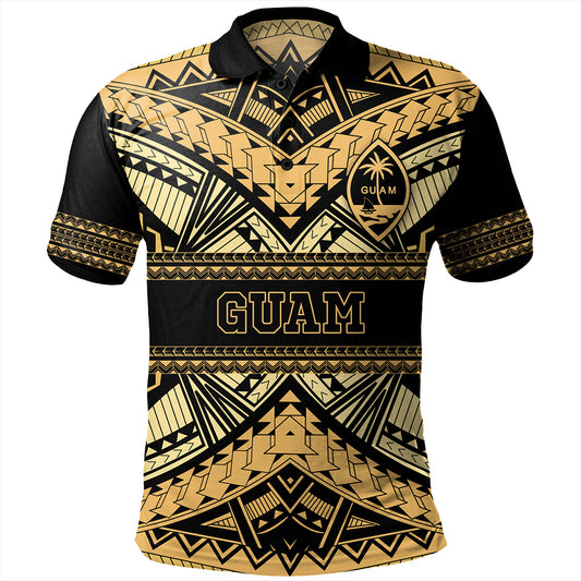 Guam Polo Shirt Custom Micronesian Gold Luxury Style