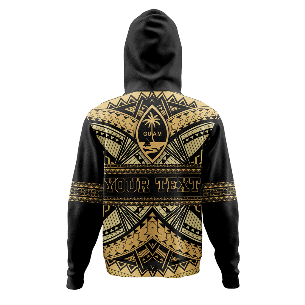Guam Hoodie Custom Micronesian Gold Luxury Style