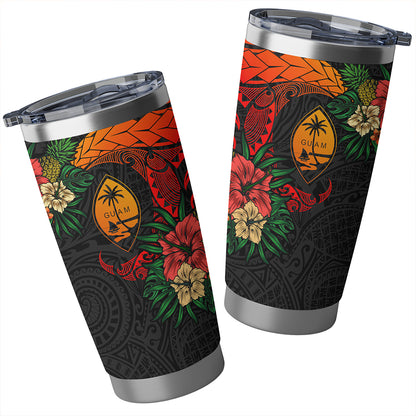 Guam Tumbler Polynesian Tropical Coat Of Arms