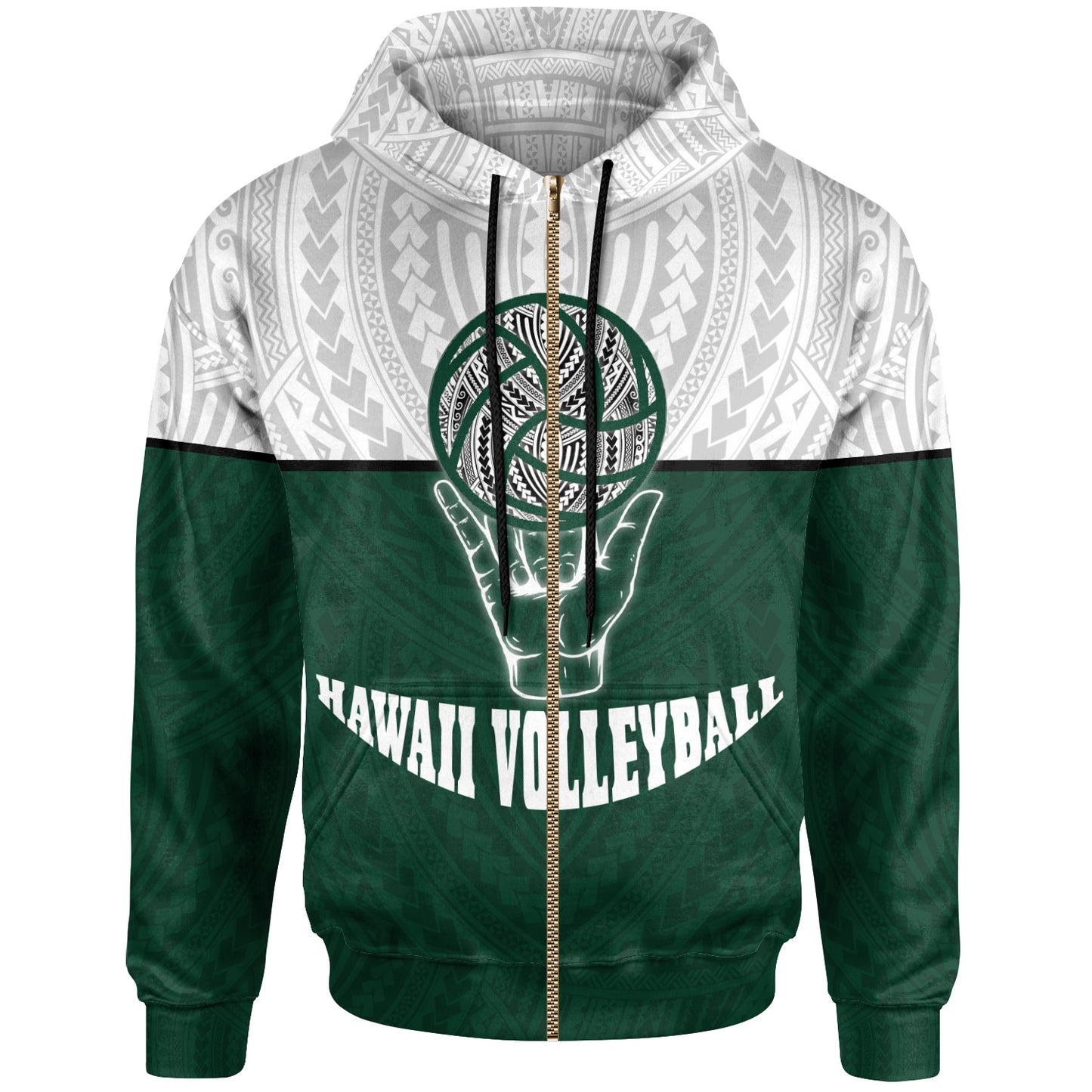 Hawaii All Over Hoodie - Volleyball Shaka