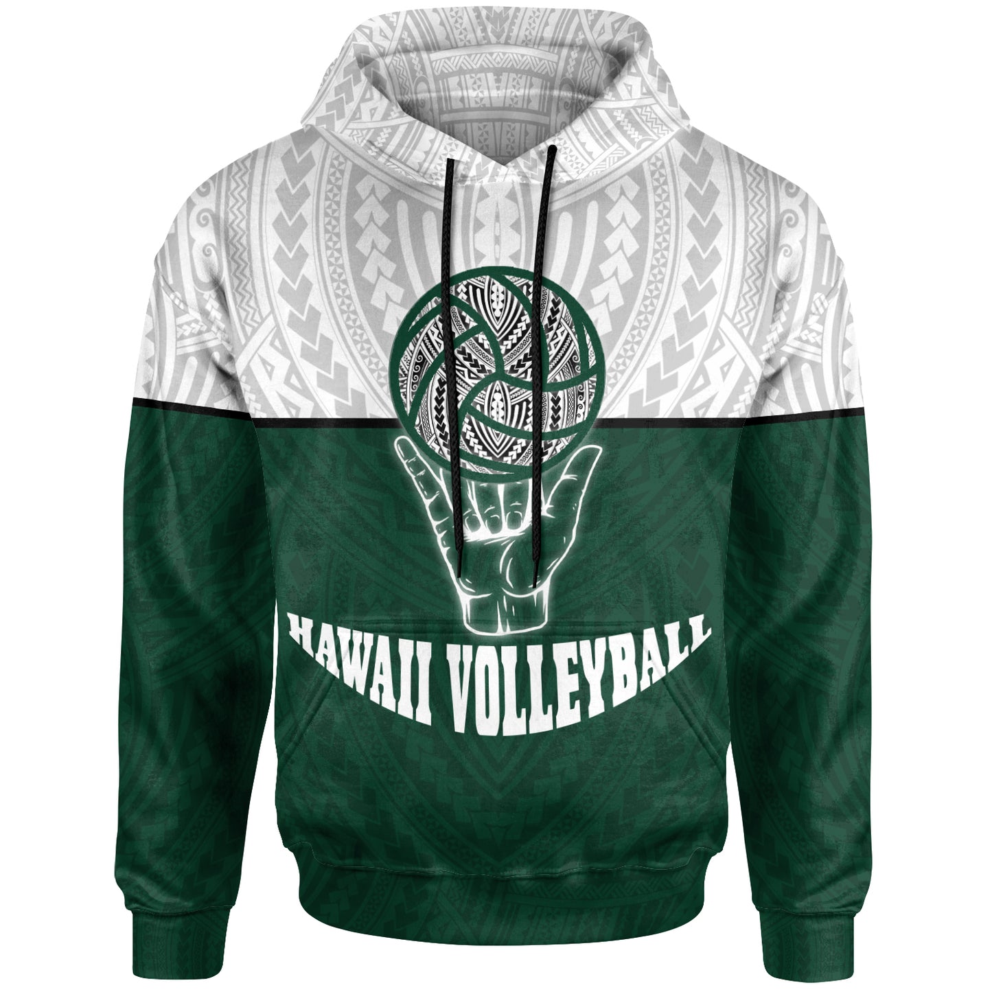 Hawaii All Over Hoodie - Volleyball Shaka