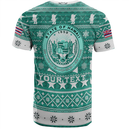 Hawaii T-Shirt Custom Ugly Gnome Packing Out a Unicorn Hawaiian Christmas