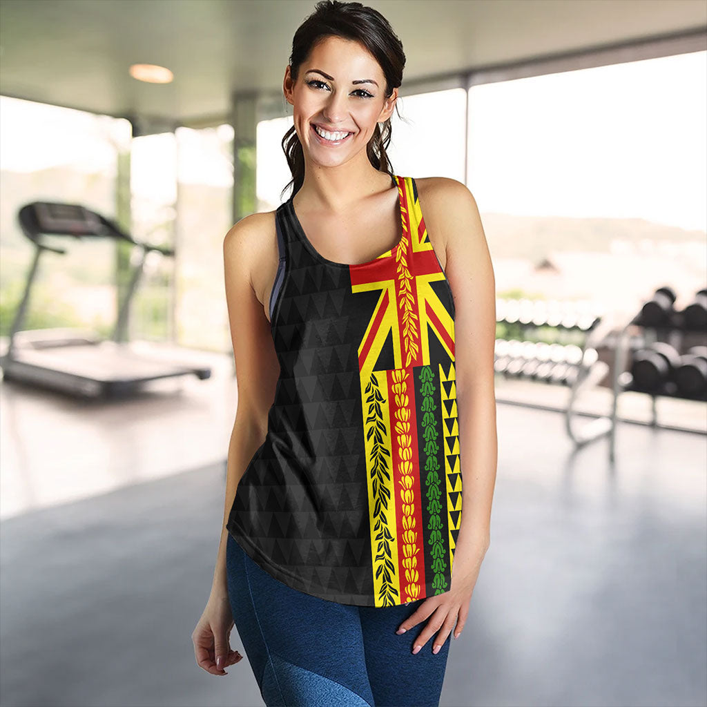 Hawaii Women Tank Kanaka Maoli With Flower Lie Beautiful