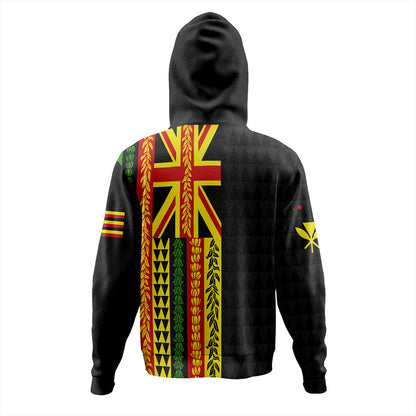 Hawaii Hoodie Kanaka Maoli With Flower Lie Beautiful