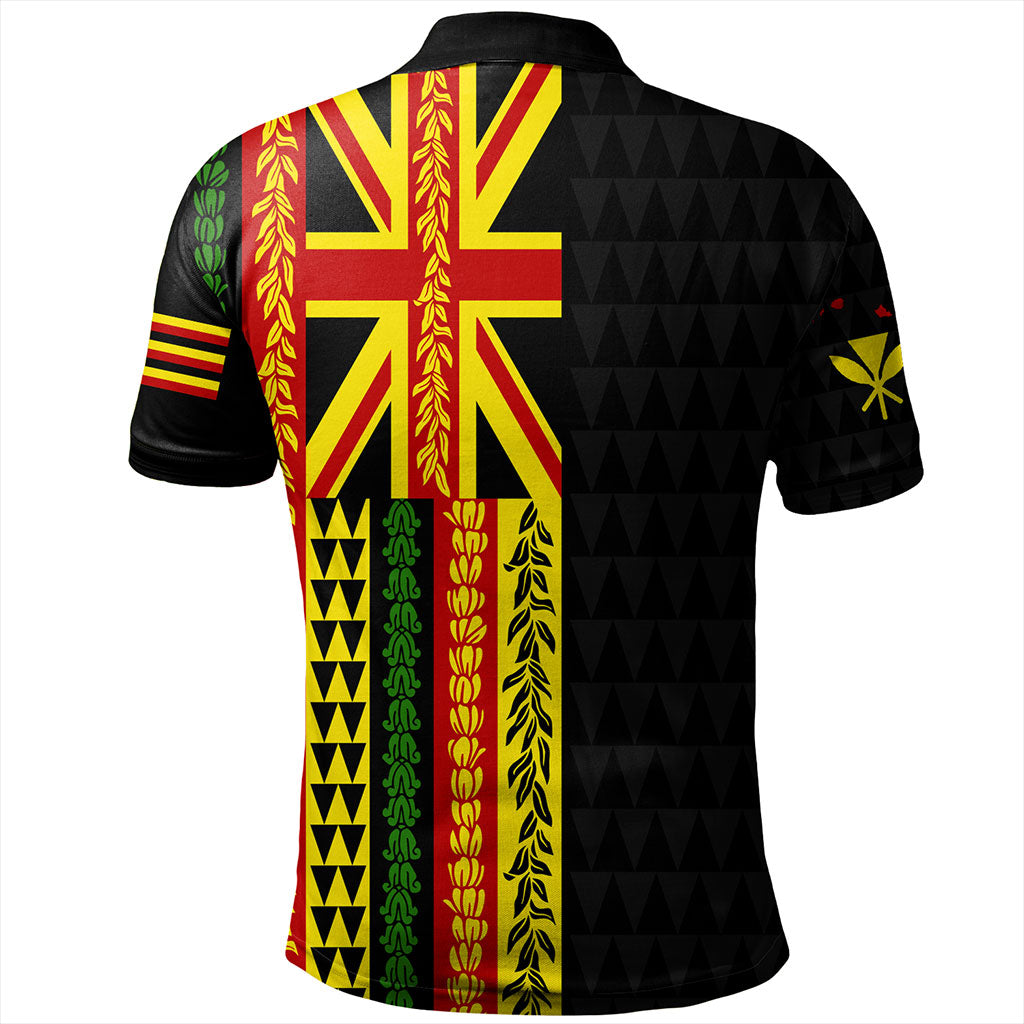 Hawaii Polo Shirt Kanaka Maoli With Flower Lie Beautiful