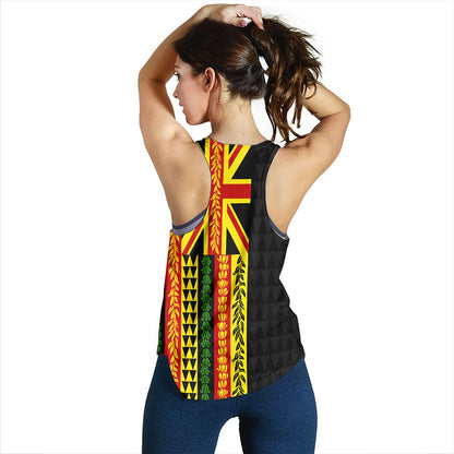 Hawaii Women Tank Kanaka Maoli With Flower Lie Beautiful