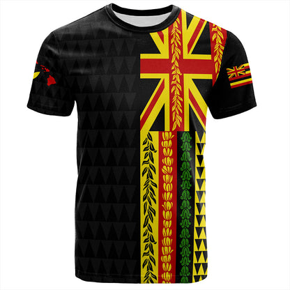 Hawaii T-Shirt Kanaka Maoli With Flower Lie Beautiful