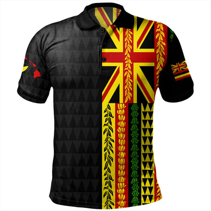 Hawaii Polo Shirt Kanaka Maoli With Flower Lie Beautiful