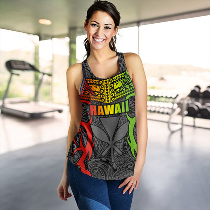 Hawaii Women Tank Kanaka Tribal Tattoo Concept