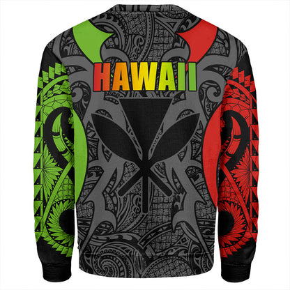 Hawaii Sweatshirt Kanaka Tribal Tattoo Concept