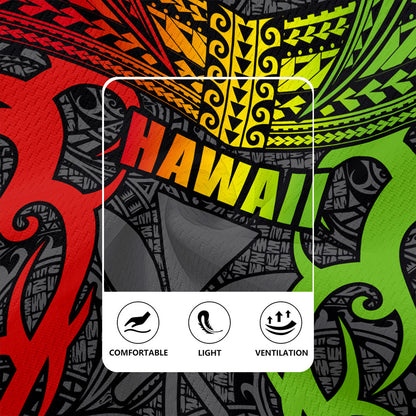 Hawaii Rugby Jersey Kanaka Tribal Tattoo Concept