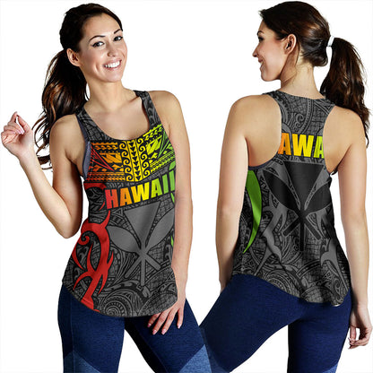 Hawaii Women Tank Kanaka Tribal Tattoo Concept