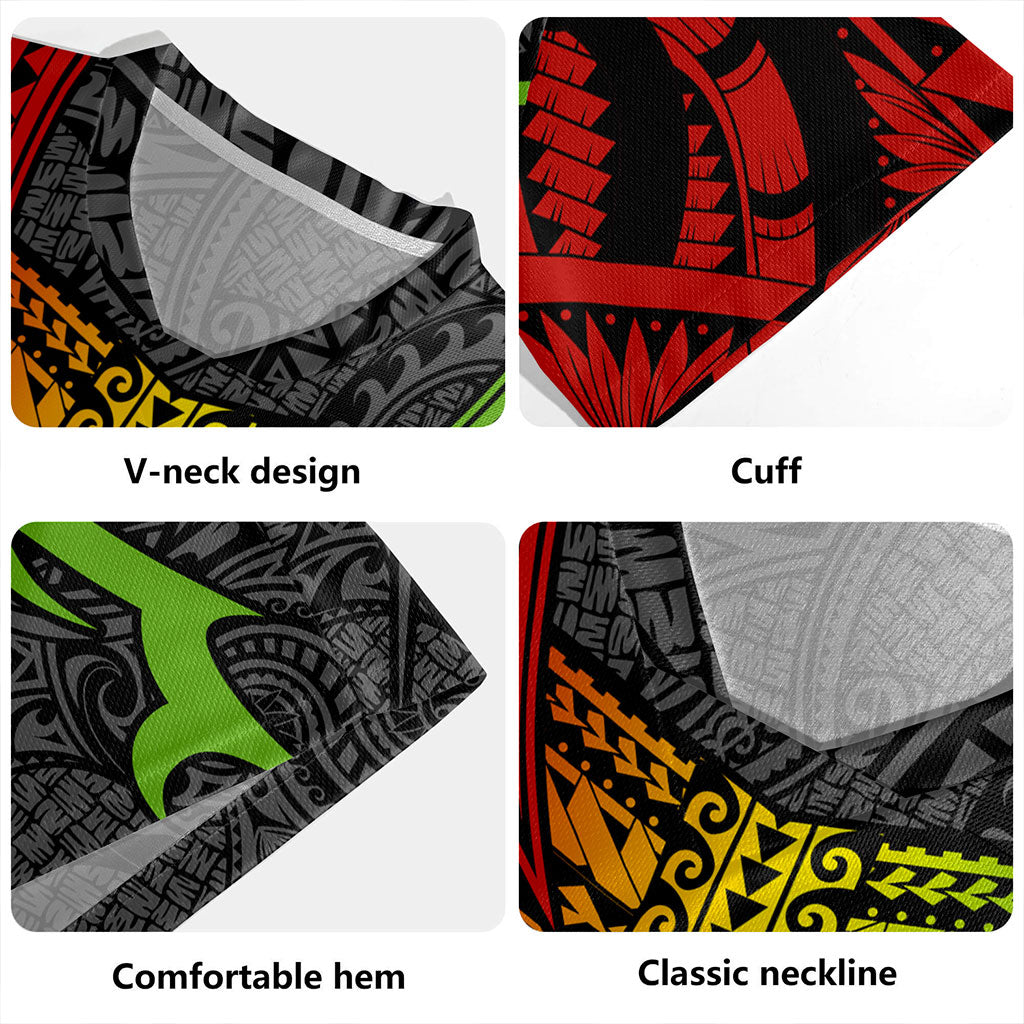 Hawaii Rugby Jersey Kanaka Tribal Tattoo Concept