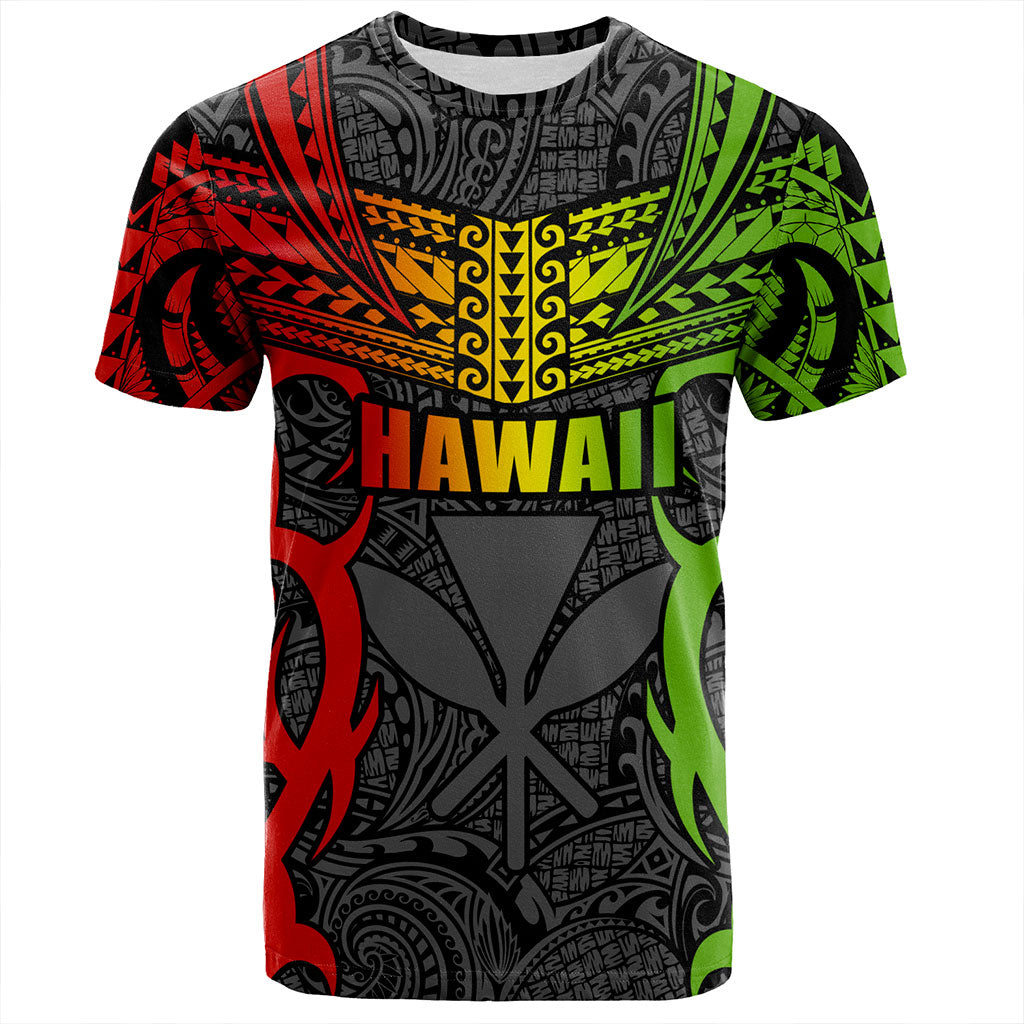 Hawaii T-Shirt Kanaka Tribal Tattoo Concept