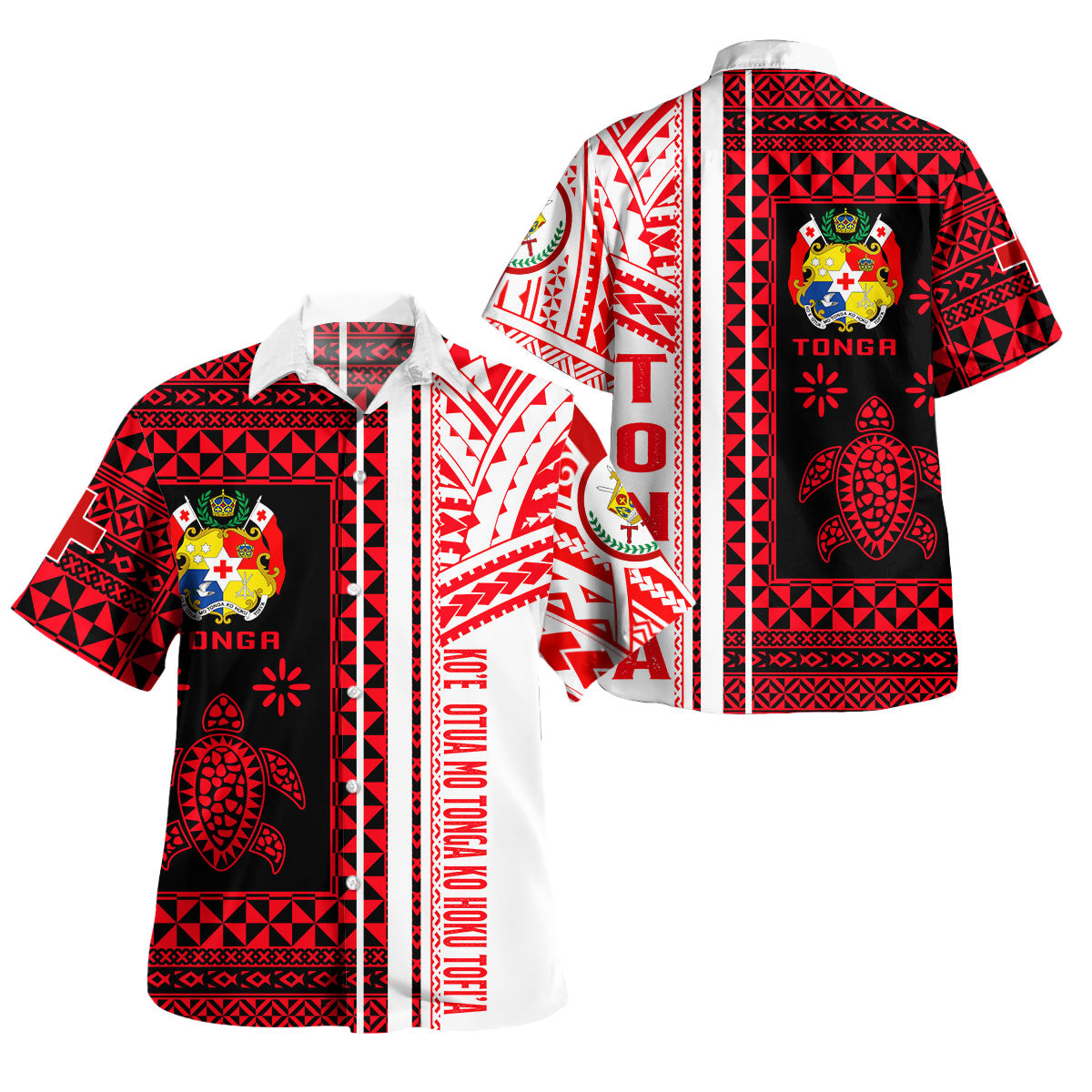 Tonga Short Sleeve Shirt - Custom Proud To be Tongan Polynesian Patterns With Tonga Kupesi Short Sleeve Shirt
