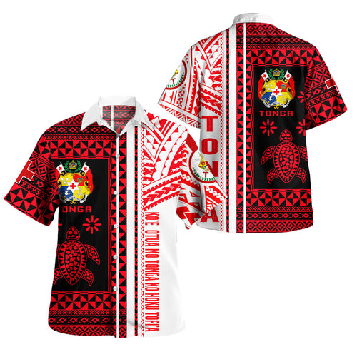 Tonga Short Sleeve Shirt - Custom Proud To be Tongan Polynesian Patterns With Tonga Kupesi Short Sleeve Shirt