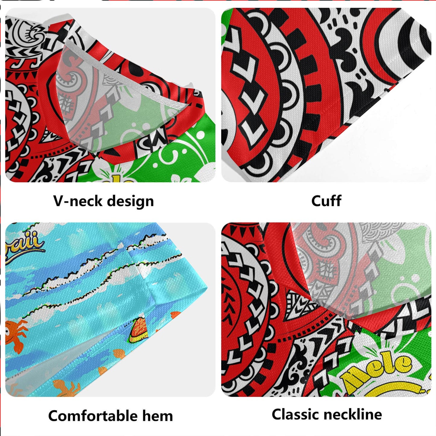 Hawaii Rugby Jersey Mele Kalikimaka & Hauoli Makahiki Hou Hawaiian Tatau Christmas