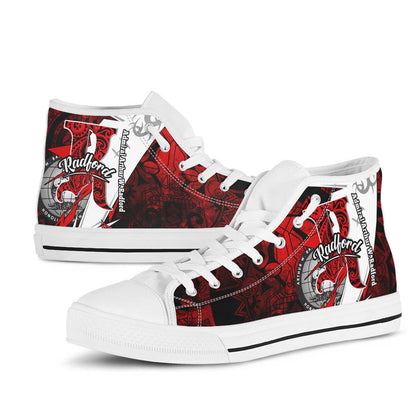 Hawaii High Top Shoes - Admiral Arthur W. Radford High School Tribal Pattern