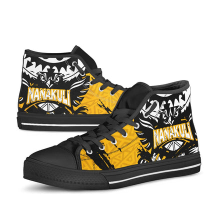Hawaii High Top Shoes - Nanakuli High School Polynesian Tribal Pattern