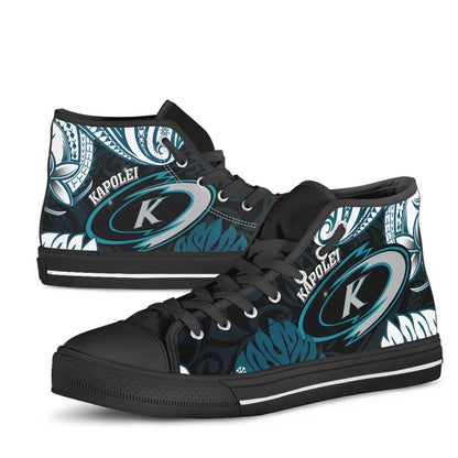 Hawaii High Top Shoes - Kapolei High School Polynesian Tribal Pattern
