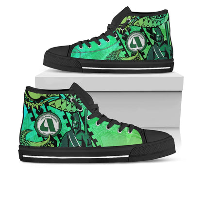 Hawaii High Top Shoes - Aiea High School Home Of The Na Ali'i Tribal Pattern