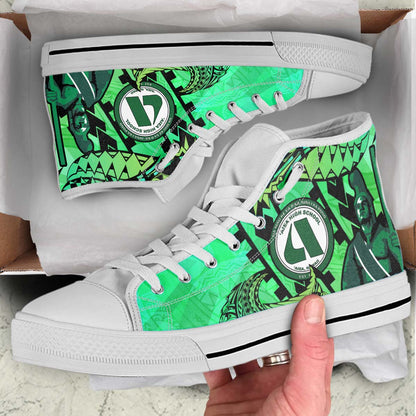 Hawaii High Top Shoes - Aiea High School Home Of The Na Ali'i Tribal Pattern
