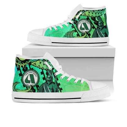 Hawaii High Top Shoes - Aiea High School Home Of The Na Ali'i Tribal Pattern