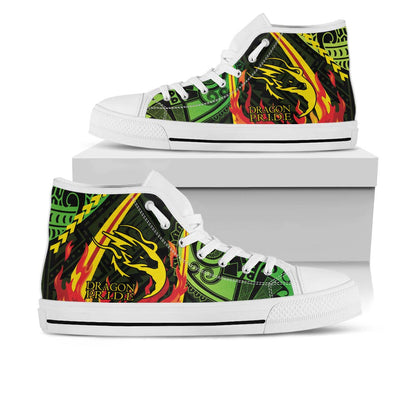 Hawaii High Top Shoes - Honokaa High & Intermediate School Polynesian Tribal Pattern