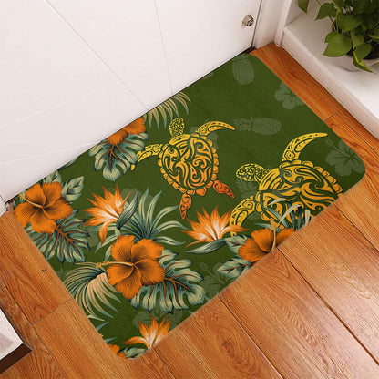 Polynesian Door Mat Polynesian Tropical Summer