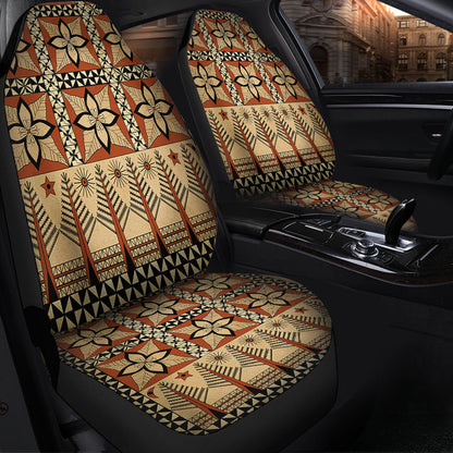 Tonga Car Seat Covers Tapa Motif