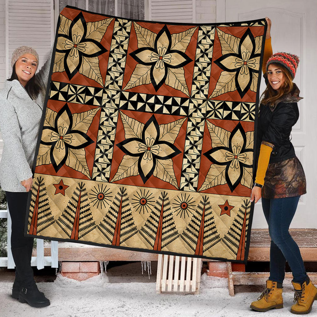 Tonga Premium Quilt Tapa Motif