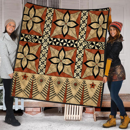 Tonga Premium Quilt Tapa Motif