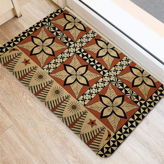 Tonga Door Mat Tapa Motif