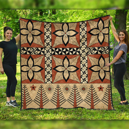 Tonga Premium Quilt Tapa Motif