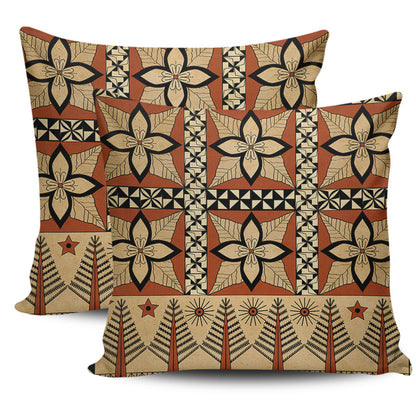 Tonga Pillow Cover Tapa Motif