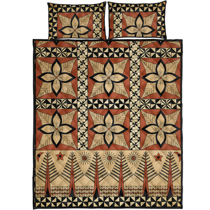 Tonga Quilt Bed Set Tapa Motif