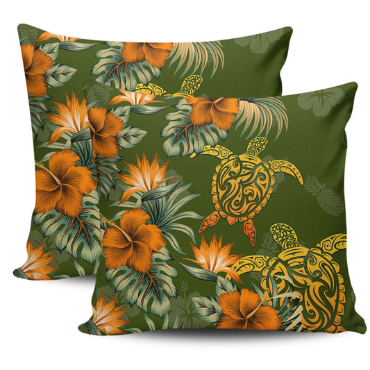 Polynesian Pillow Cover Polynesian Tropical Summer