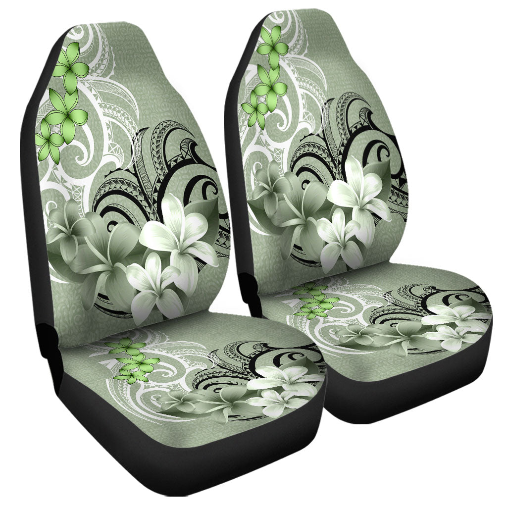 Polynesian Car Seat Covers Polynesian Floral Spirit Sage Green