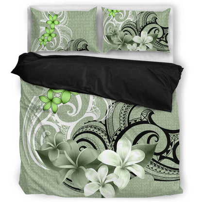 Polynesian Bedding Set Polynesian Floral Spirit Sage Green