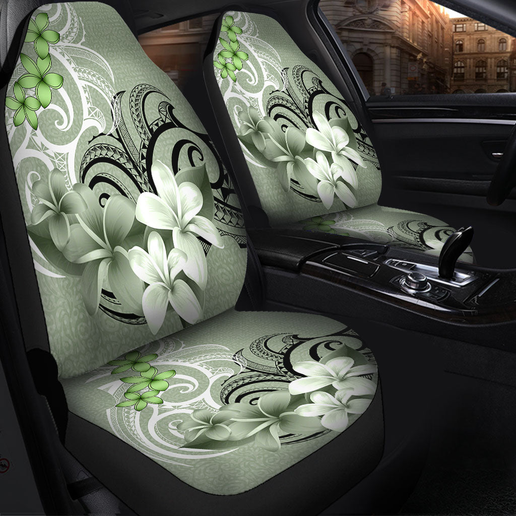 Polynesian Car Seat Covers Polynesian Floral Spirit Sage Green