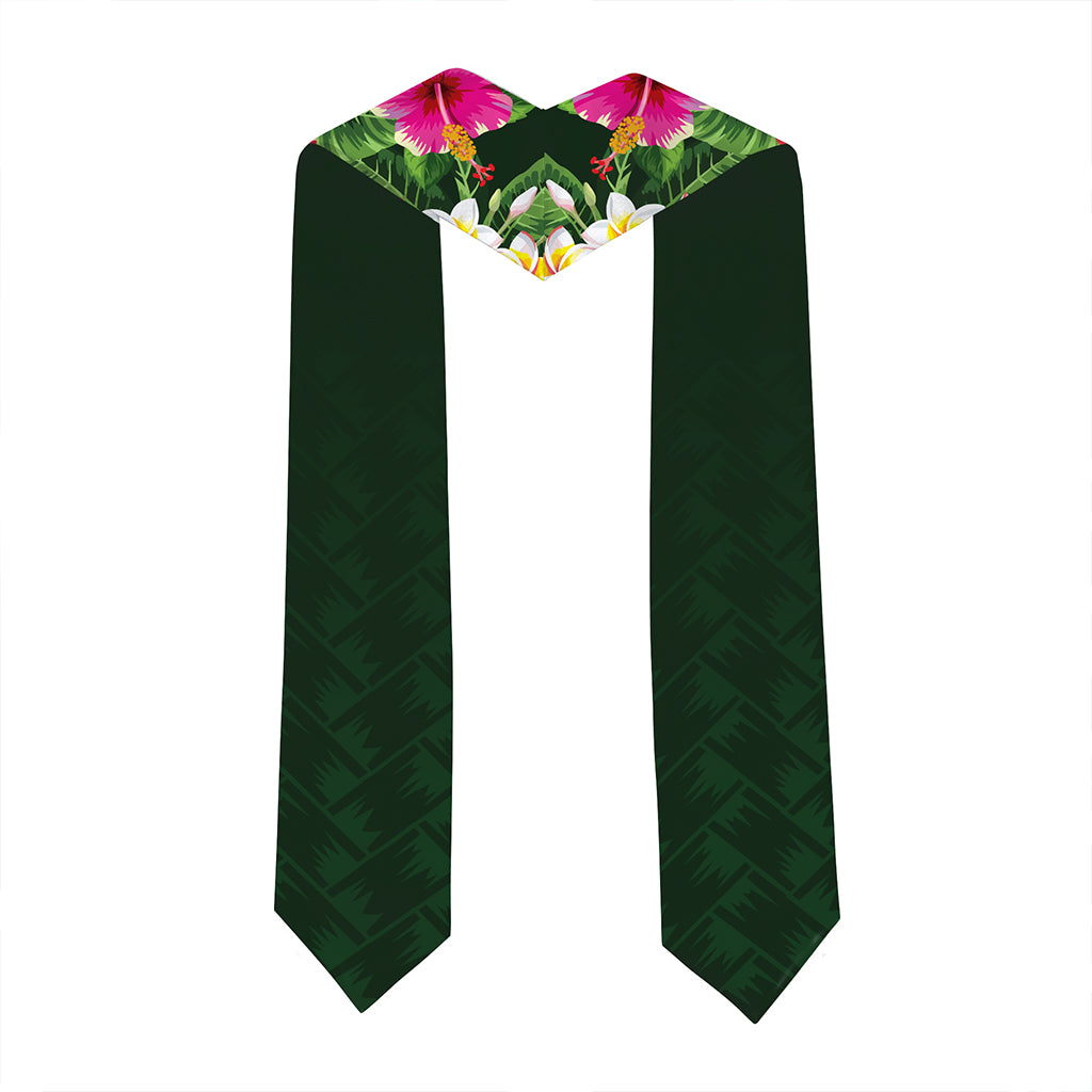 Hawaii Graduation Stole Custom Hana High and Elementary School Class 2026 Tropical Hibiscus Island Style