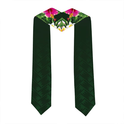 Hawaii Graduation Stole Custom Hana High and Elementary School Class 2026 Tropical Hibiscus Island Style