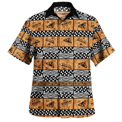 Tonga Combo Puletasi And Shirt Tapa Pattern